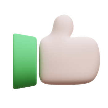 Like 3D Icon Illustration png