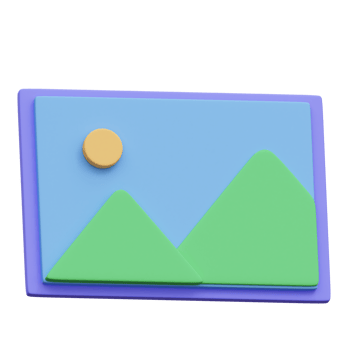 Image 3D Icon Illustration png