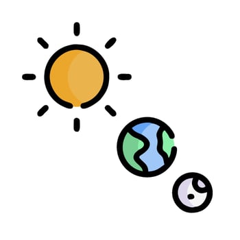 Earth, sun, moon, planet, earth, planet, earth, planet, earth, planet vector