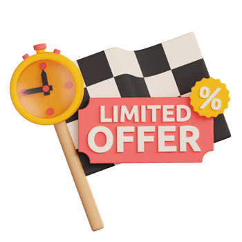 3D Limited Offer Icon Illustration png