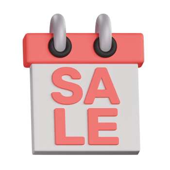 3D Sale Day Icon Illustration png