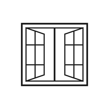 Window Icon Illustration Design Template vector