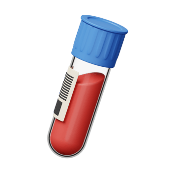 Blood Sample 3D Icon Illustration png