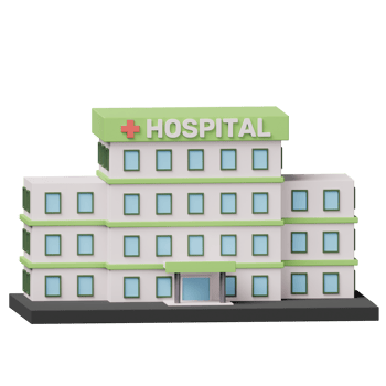 Hospital 3D Icon Illustration png