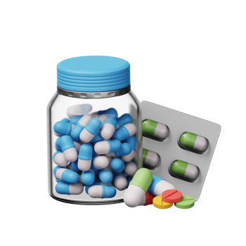 Drugs 3D Icon Illustration png
