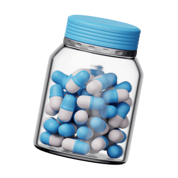 Medicine Jar 3D Icon Illustration png