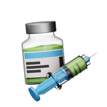 Vaccine 3D Icon Illustration png