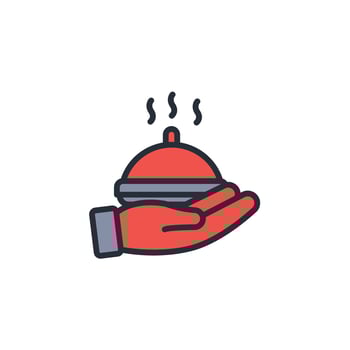 food donation icon. .Editable stroke.linear style sign for use web design,logo.Symbol illustration. vector