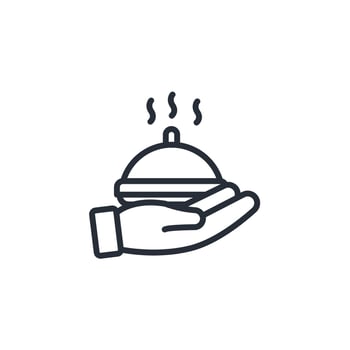 food donation icon. .Editable stroke.linear style sign for use web design,logo.Symbol illustration. vector