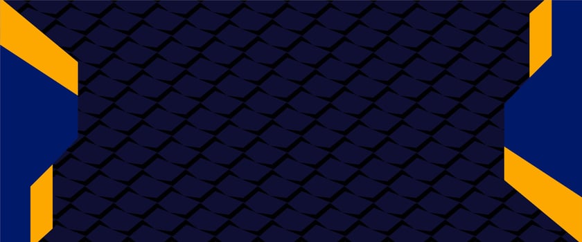 A blue and yellow background with a blue and yellow checkered pattern vector