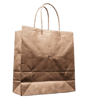 Elegant Paper Bag Mockup Design png