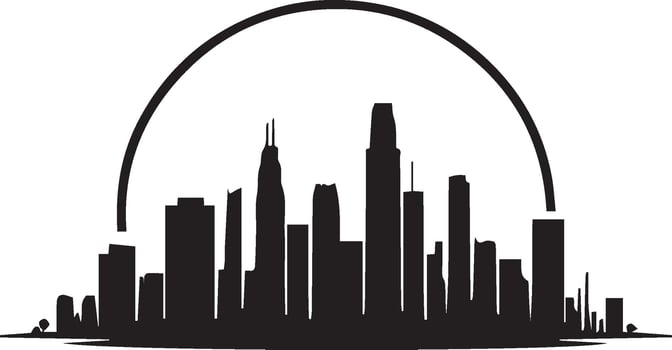 Skyline silhouette design vector
