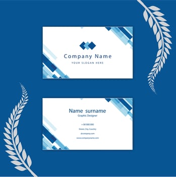 Print an Official business card template. vector