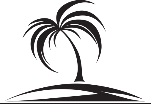 Minimalistic palm clip art png