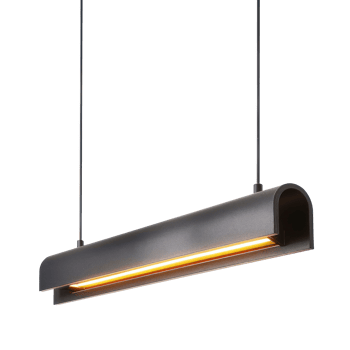 Linear Pendant Light front view full length isolate on transparency background png