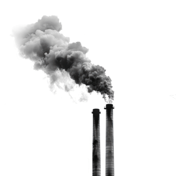 Chimneys and Smoke isolate on transparency background png