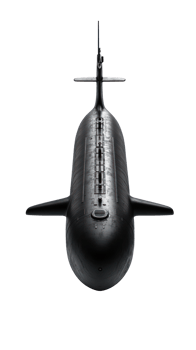 Submarine isolate on transparency background png