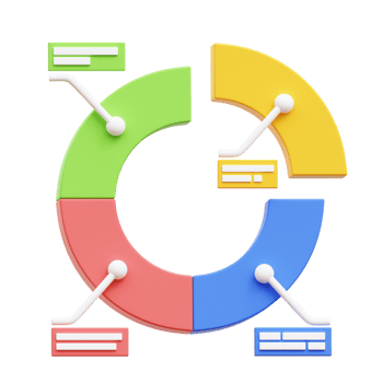 Chart 3D Illustration png
