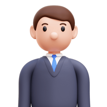 Employee Man 3D Illustration png