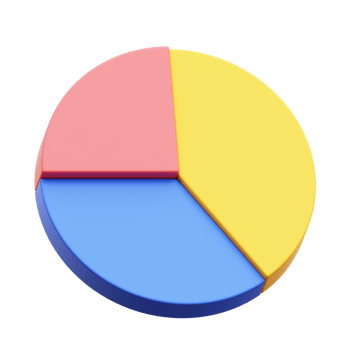 Pie Chart 3D Illustration png