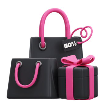Shopping 3D Icon Illustration png