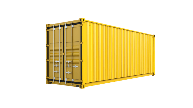 3D Logistic Container isolate on transparency background png