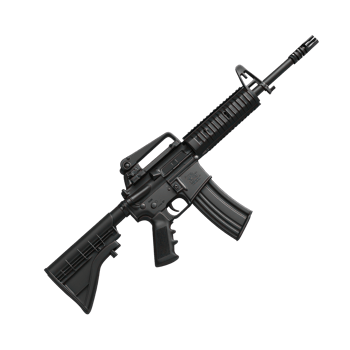 3D Rifle gun isolate on transparency background png
