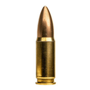 Bullet front view isolate on transparency background png