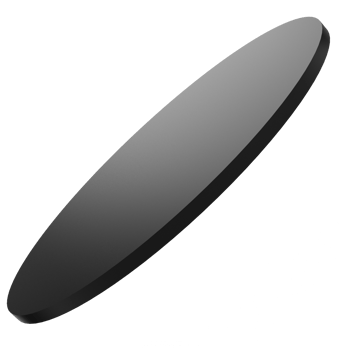 Black Floating Circular Platform Shape with transparent background png