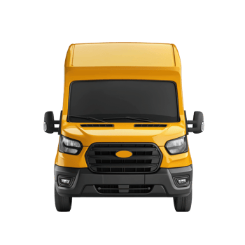 A yellow 2019 ford transit van png