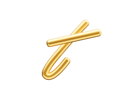 3d Golden Shiny Small Letter t Alphabet t Rounded Inflatable Font 3d Illustration png
