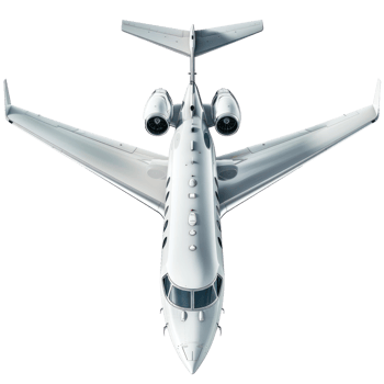 Private Jet Airplane isolate on transparency background png