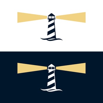 Lighthouse, Beacon Icon Logo Template vector