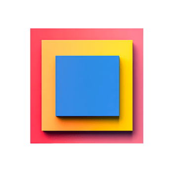 Vibrant Nested Squares png