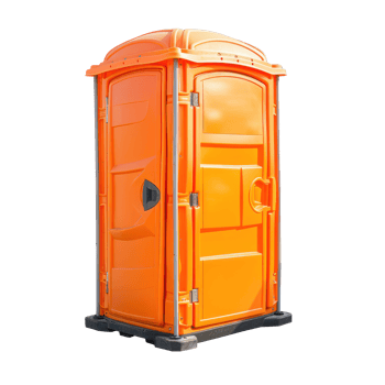 Portable plastic toilet or public facility side view isolate on transparency background png