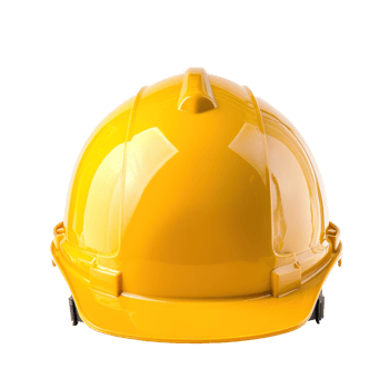 Construction Hard Hat front view full length isolate on transparency background png