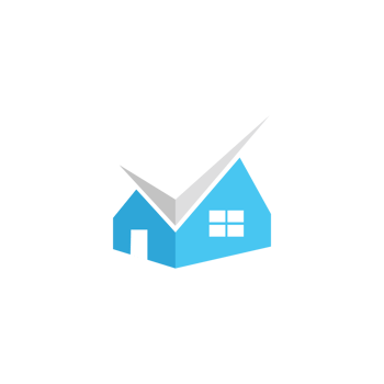 A house with a check mark on it png