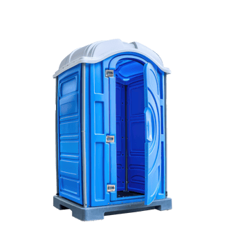 Portable plastic toilet or public facility isolate on transparency background png