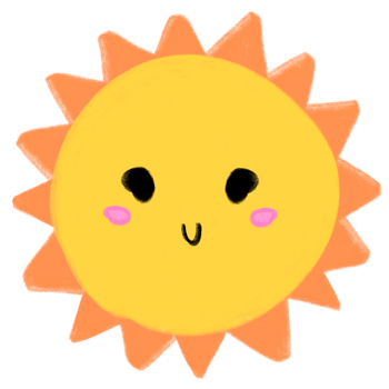 Cute Sun Mascot Character Kawaii Cartoon illustration Kawaii Sun Cute Sun Tale Element For Kids png