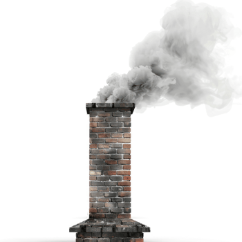 a Chimney and Smoke isolate on transparency background png