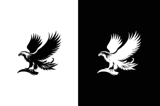 Eagle icon illustration. Eagle logo and icon design concept design vector