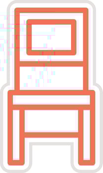 Chair Icon Design Illustration vector