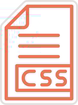 CSS Icon Design Illustration vector