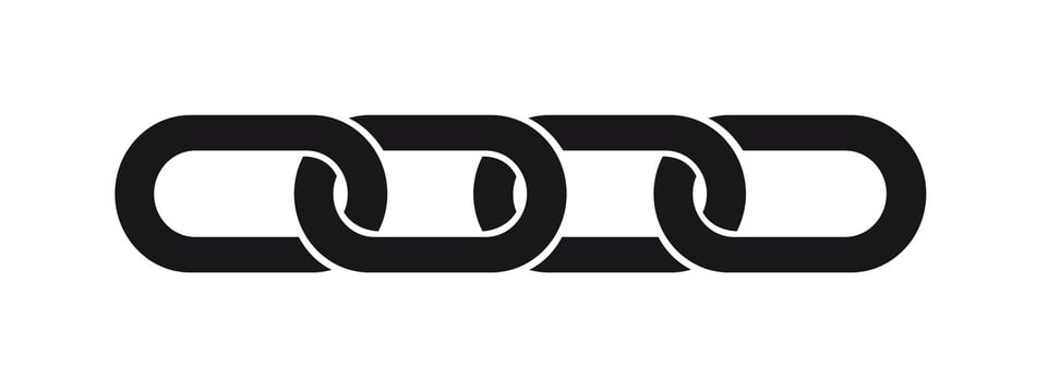 Chain icon isolated. illustration vector
