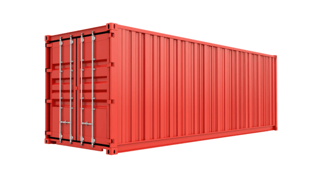 3D Logistic Container isolate on transparency background png