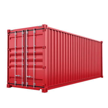 3D Cargo Container isolate on transparency background png