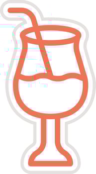 Cocktail Icon Design Illustration vector
