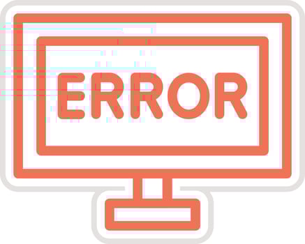 Error Icon Design Illustration vector
