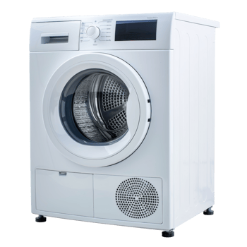 Dryer side view full length isolate on transparency background png