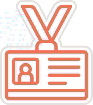 Id card Icon Design Illustration vector